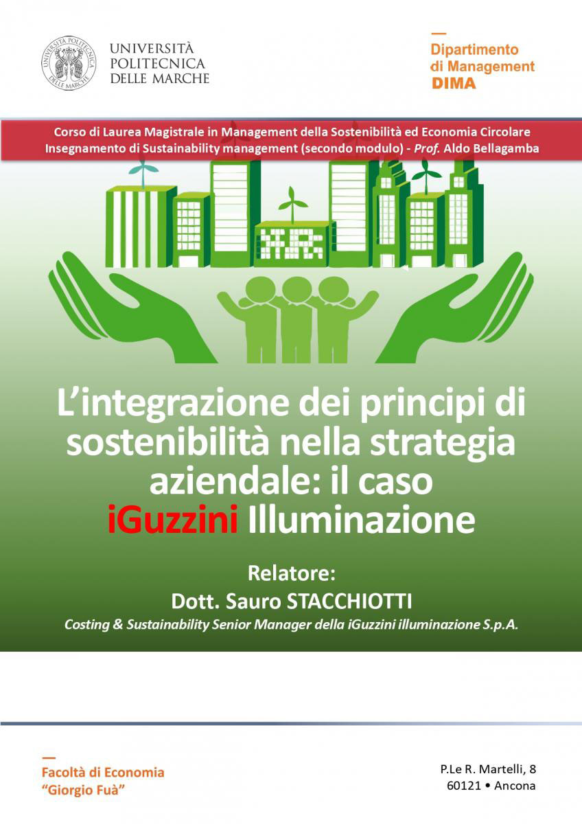 Il case study iGuzzini come esempio di sostenibilità all’Università di Ancona