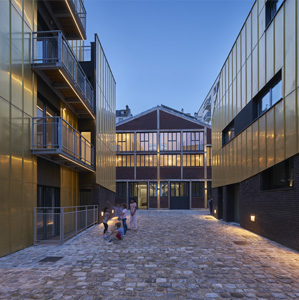 168 Rue de Crimée. Social housing for artists